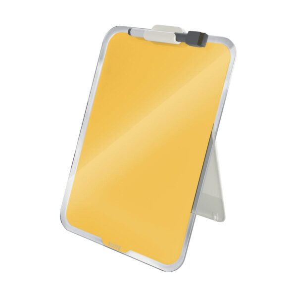 Pizarra de sobremesa de cristal Leitz Cosy, A4, Amarillo