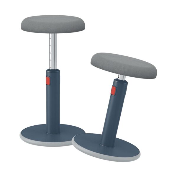 Taburete ergonomico regulable en altura 46-79cm Leitz Ergo Cosy Active, Gris