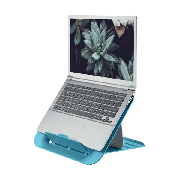 Soporte ajustable para portátil Leitz Ergo Cosy, Azul