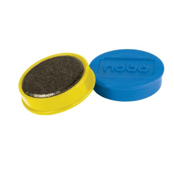 Pack de 10 ímanes 38mm sortidos para quadro de escrita
