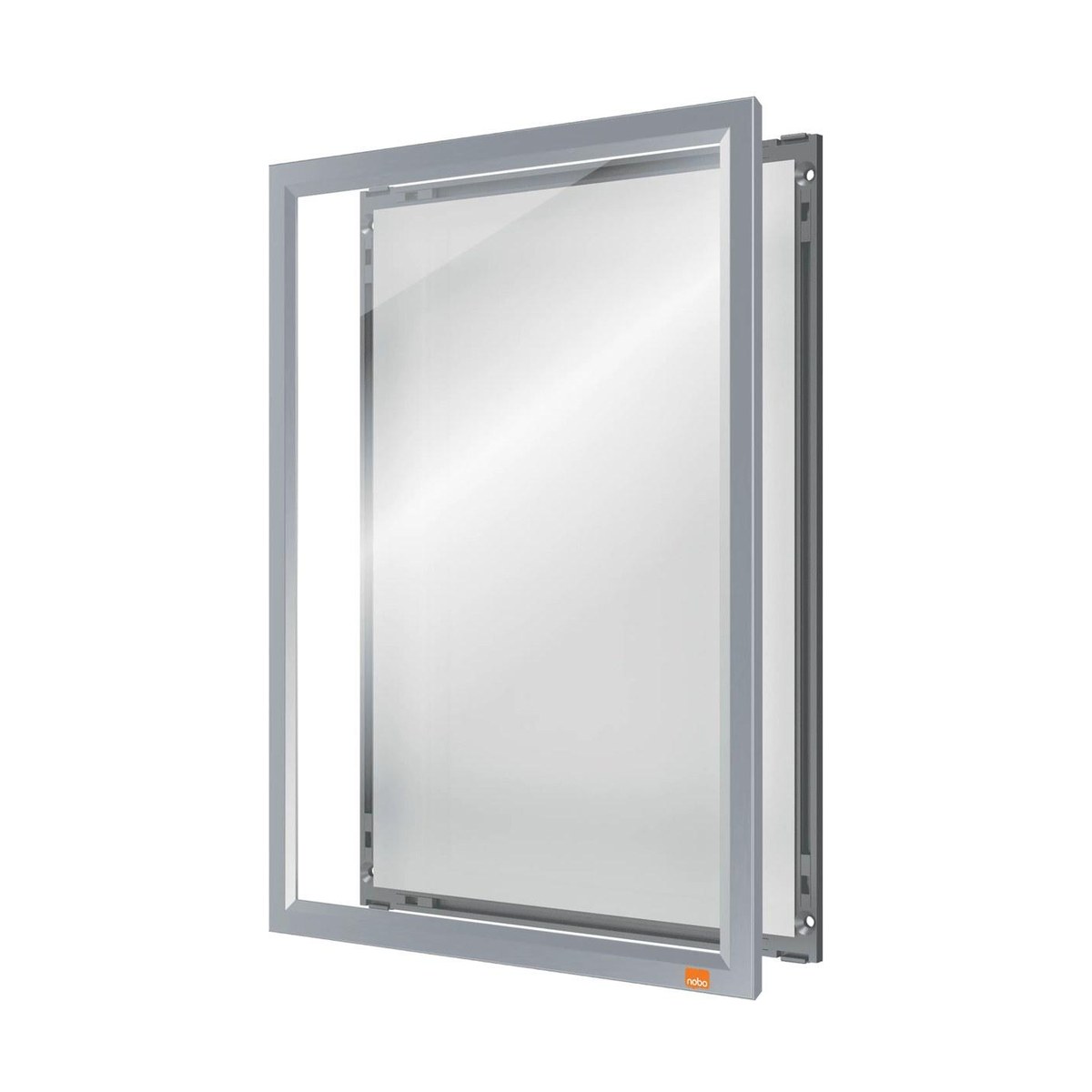 Moldura de parede para cartazes com painel de encaixe, Impression Pro, cinza anodizado