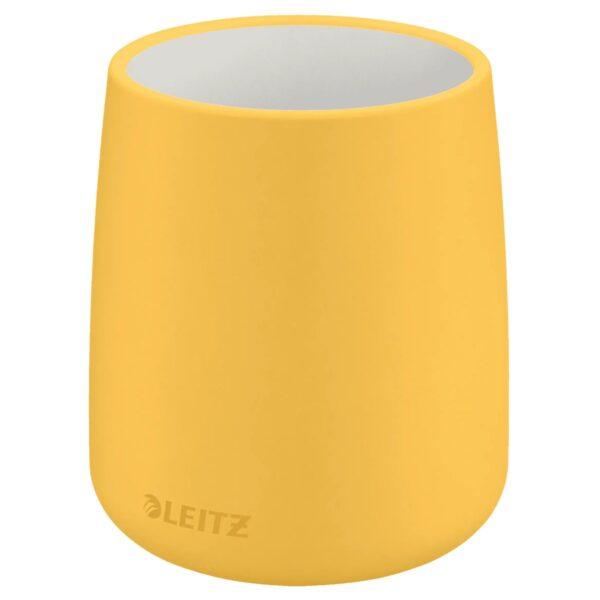Cubilete organizador de sobremesa de cerámica Leitz Cosy, Amarillo Cálido