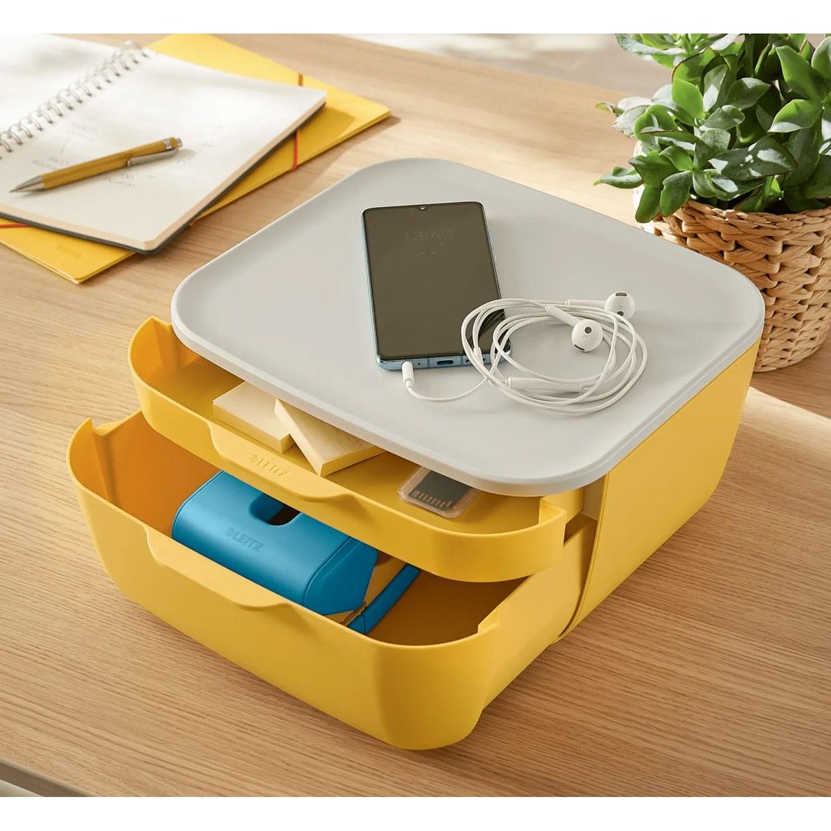 Cajonera de sobremesa con 2 cajones Leitz Cosy