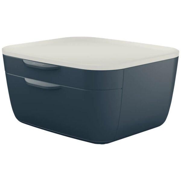 Cajonera de sobremesa con 2 cajones Leitz Cosy, Gris Terciopelo