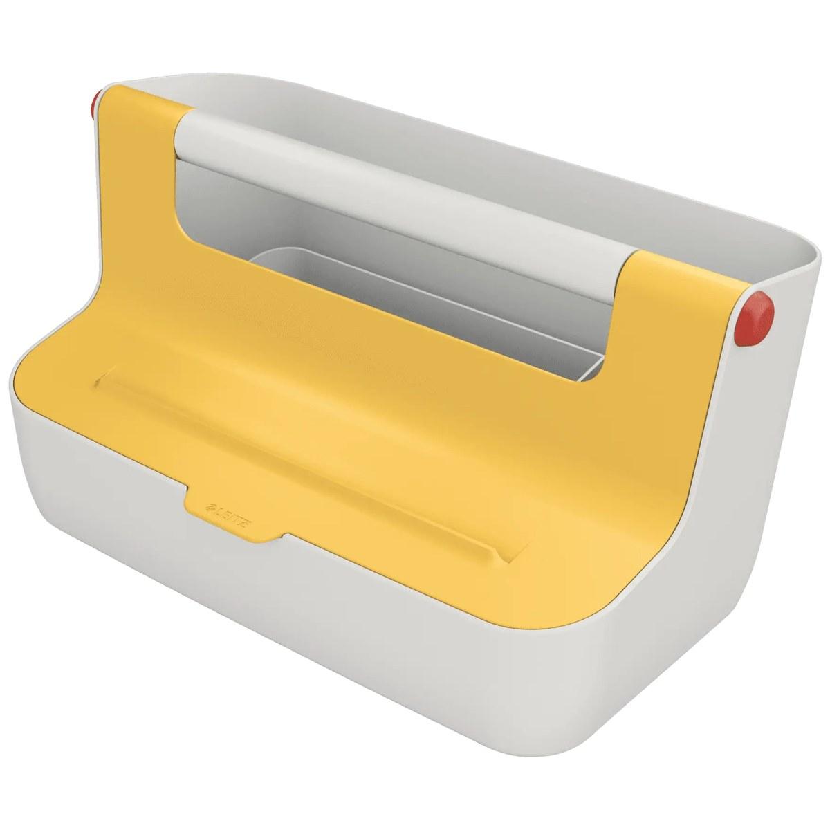 Caja de almacenamiento portátil Leitz Cosy, Amarillo Cálido