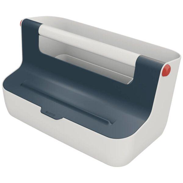 Caja de almacenamiento portátil Leitz Cosy, Gris Terciopelo