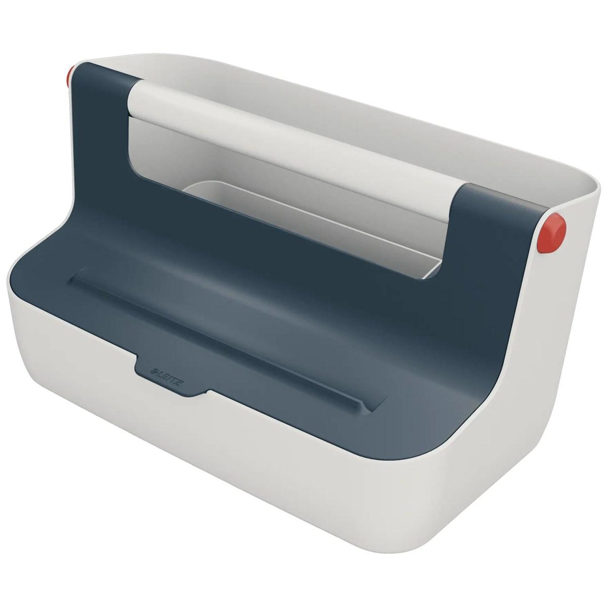 Caja de almacenamiento portátil Leitz Cosy, Gris Terciopelo