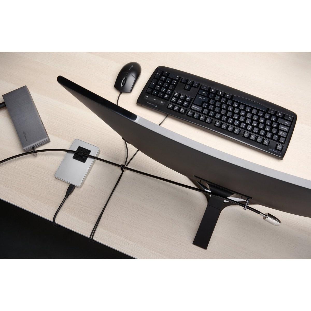 Kit de fixação para computador de secretária e periféricos